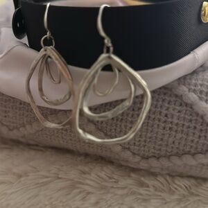 Silver Geometric Earrings